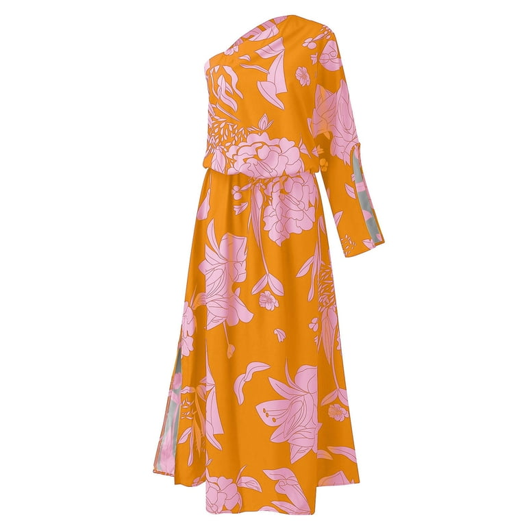 NECHOLOGY Womens Dresses Women Romantic Dresses Casual Summer Dress for Women  Women Solid Loose V Neck Ladies Casual Black Long Sleeve Swing Dresses for  Women - Walmart.com