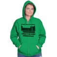 thumbnail image 3 of Periodic Table Wear Periodically Nerd Zip Up Hoodie Men's Women's Brisco Brands 2X, 3 of 6