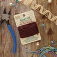 thumbnail image 2 of The Beadsmith Waxed Brazilian Cord – Burgundy, 0.7 mm Diameter, Light Wax, 15 Yards (13.7 m), 2 of 8