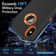 thumbnail image 4 of Entronix Funda Resistente para iPhone X/XS, Triple Capa, Resistente a Golpes y Anticaídas, Color Naranja, 4 of 7