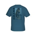 thumbnail image 2 of Drake Men's Americana Bass T Shirt Blue Steel Medium, 2 of 2