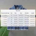 thumbnail image 3 of AHTJRT Kids Unisex Denim Vest Fashion Vintage Distressed Solid Lapel Full Button Sleeveless Jean Jacket with Pockets Casual Fall Spring Tops Blue#02 5-6 Years, 3 of 9