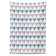 thumbnail image 3 of Ambesonne Whale Tablecloth Rectangular Table Cover, Swimming Happy Fish Sea, 60"x84", Blue Lilac and White, 3 of 4