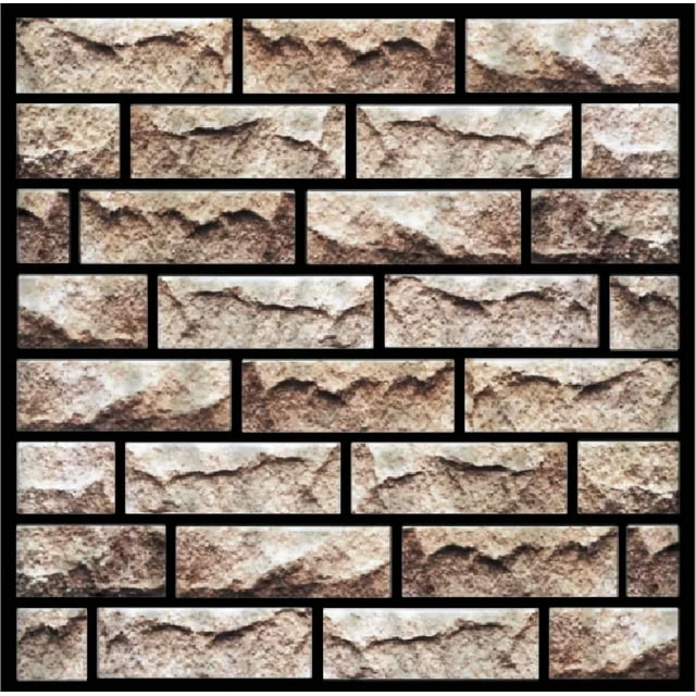 3D Self-adhesive Tile Stickers Simulated Wallpaper PVC Decorative Wall Stickers Come with Adhesive Backing Adesivos De Parede