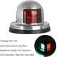 thumbnail image 5 of ER Luces de navegación LED marinas de 12 V, lámpara de navegación marina impermeable, luces de proa para barcos marinos con LED rojo y verde para barcos, pontones, yates [casco de acero inoxidable] Rojo Verde, 5 of 5