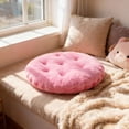 thumbnail image 2 of Soft Round Sheepskin Chair Pad Thickened For Bedroom Windowsill Stool Enhanced Comfort, 2 of 8