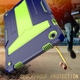 thumbnail image 3 of zukof Case for Samsung Galaxy Tab A9+/A9 Plus 11 Inch 2023 (SM-X210/X216/X218) Tablet, Kids friendly Heavy Duty Hybrid Rugged Shockproof Protective Kickstand Cover Case (Navy Blue/Green), 3 of 5
