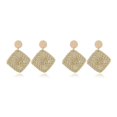 thumbnail image 2 of Qarigey Pendientes clásicos occidentales Estilo bohemio Joyería delicada Cuadrilátero blanco Cuadrilátero blanco 2piezas, 2 of 6