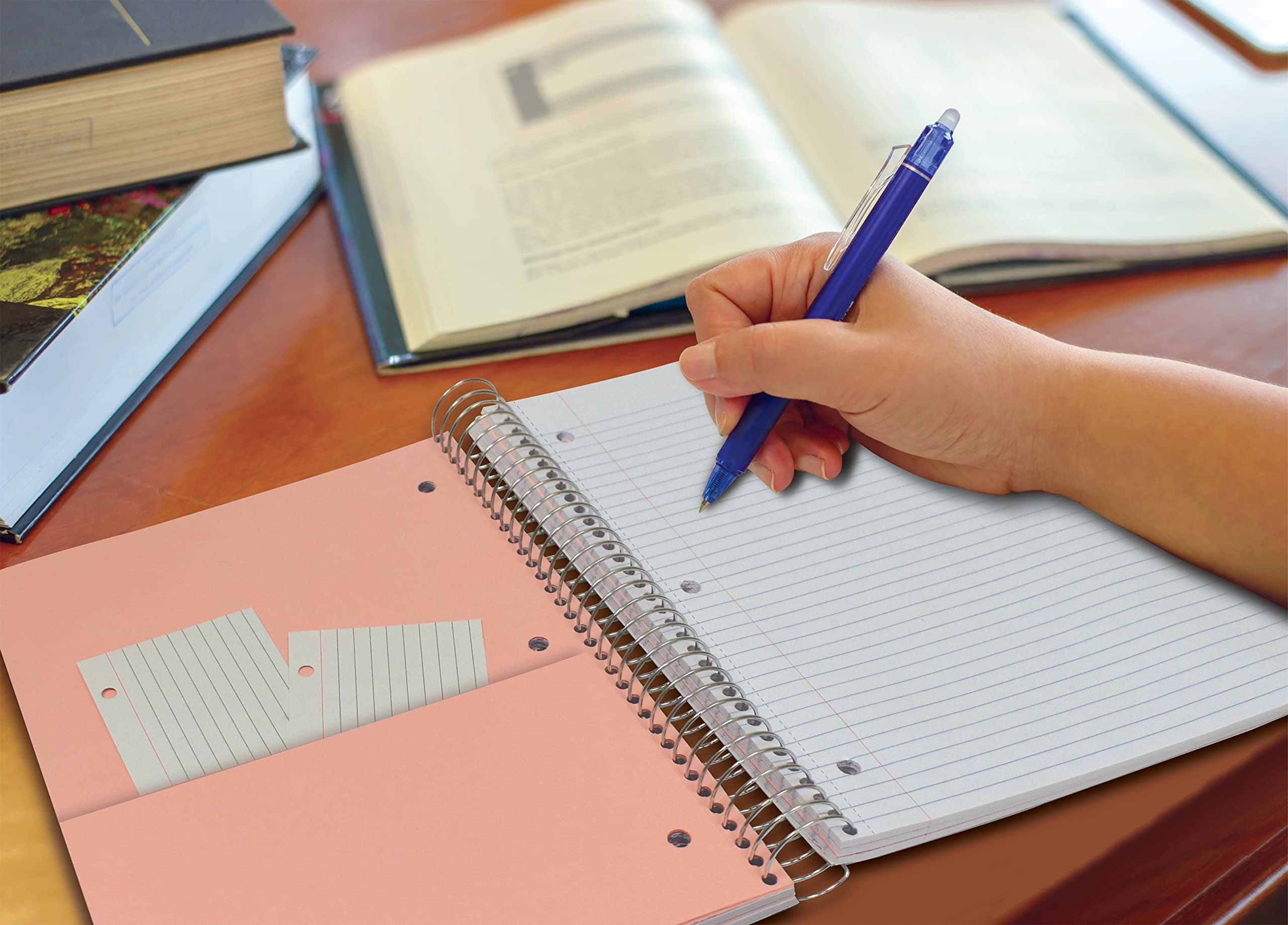 Better Office Products - 5 subject notebook - spiral-bound - - 200 sheets / 400 pages - College - assorted - poly (pack of 5)