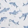 thumbnail image 3 of Poppy & Fritz - Twin Sheets, Luxurious Cotton Percale Bedding Set, Crisp & Cool, Super Soft Bed Essentials (Shark Attack Blue, Twin), 3 of 9