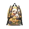 thumbnail image 2 of Yiaed Cute Panda Sunflower Print Backpack, Premium Laptop Backpack, Travel Backpack for Women, Lightweight Backpacks, Comfortable Back Pack-Small, 2 of 7