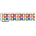 thumbnail image 2 of Ambesonne Geometric Fabric by the Yard Upholstery, Wall or Floor Squares, 3 Yards, Multicolor, 2 of 4