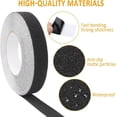 thumbnail image 6 of Anti Slip Tape, Strong Grip Abrasive, Non Slip Tape, Safety Track Tape for Stairs Shower ladder Steps Inside and Outside (15m * 2.5cm), 6 of 7