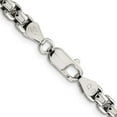 thumbnail image 6 of Diamond2Deal 925 Sterling Silver 5.2mm Round Box Chain Necklace for Men 30", 6 of 6