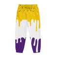 thumbnail image 3 of JIAYUE Boys Jogger Pants Elastic Drawstring Waist Sweatpants Drip Graphic Print Cuffed Ankle Trousers For Daily Streetwear, 3 of 3