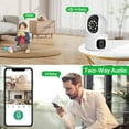 thumbnail image 6 of security camera， 2K 4MP Dual Lens PTZ IP Camera Dual Screen Home Security Camera 3MP HD Auto Tracking Baby Monitor Video Surveillance HD Night Vision, 6 of 7