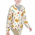 thumbnail image 2 of Cauagu Squirrel Maple Leaves And Nuts Print Sun Protection Jacket for Teen,Full-Zipper Long Sleeve Sun Shirts with Pockets UV Hoodie Shirts Outdoor Athletic Jacket-Medium, 2 of 7