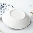 thumbnail image 5 of 40oz Blue and White Ceramic Pasta Bowls Set of 6, Microwave and Oven Safe Large Salad Serving Dishes, 5 of 7