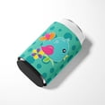 thumbnail image 3 of Bird on Teal Polkadots Can or Bottle Hugger, 3 of 5