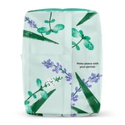 Honey Pot 100% Organic Cotton Cover Cooling Herbal Infusion Overnight Pads, 12 Count