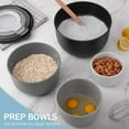 thumbnail image 2 of GPED Juego de 8 Piezas de Tazones para Mezclar con Tapas, Tazones de Plástico, Juego de Tazones para Preparación de Comidas, Tazones Anidados para Almacenamiento Que Ahorra Espacio, Ideal para Cocina, 2 of 7