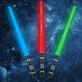 thumbnail image 1 of Light Up Saber LESUTER TOYS, paquete de 3 unidades con sonido FX para niños, 1 of 6