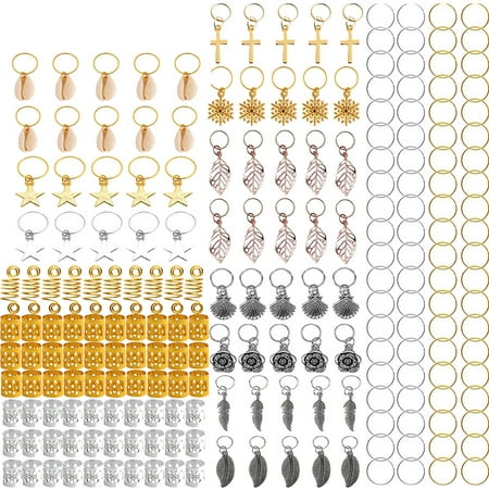 

220pcs Hair Braid Pendants Dreadlock Pendant Hair Headdress (Assorted Color)