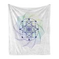 thumbnail image 1 of Mandala Soft Flannel Fleece Throw Blanket, Geometry Alchemy with Edged Flower Mandala Gradient Shape, Cozy Plush for Indoor and Outdoor Use, 60" x 80", Multicolor, by Ambesonne, 1 of 6