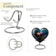thumbnail image 4 of Rose Flower Urn, Small Urns For Human Ashes Keepsake, Decorative Urns For Home Decor, Mini Urns For Human Ashes 3 Inches Pack Of 1, Urn For Ashes For Women, Heart Shaped Urns For Adult Ashes Men, 4 of 5