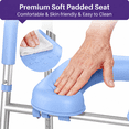 thumbnail image 6 of Kekoy Toilet Seat Riser for Seniors, Raised Toilet Seat with Handles, Fsa Hsa Eligible 400lb Elevated Toilet Risers, Tool-Free Assembly with Adjustable Height & Width, 6 of 9