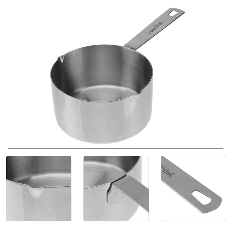 i Kito 1.5 qt Saucepan with Lid & Steamer Basket, Milk Pot with Pour Spout  & Handle, 8 Cup Saucepan 