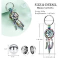 thumbnail image 2 of Dream Catcher Urn Keychain for Ashes Angel Wing Cremation Urn Pendant Necklace Hollow Dream Catcher Urn Keychain Keepsake Memorial Lockets, 2 of 7