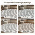 thumbnail image 7 of ODIKA 4'x6' White Grey Geometric Stripe Design Washable Area Rug Modern Diagonal Pattern with Minimalist Touch Pet Friendly, Non-Shedding for Bedroom, Reading Nook, 7 of 7