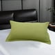 thumbnail image 4 of Juego de 4 Fundas de Almohada de Poliéster, Color Liso, Tamaño Estándar de 48 X 74 Cm, Suave y Transpirable, para Dormir En Rojo, Verde Claro, Caqui y Verde., 4 of 6