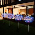 thumbnail image 4 of Un remolque de cinco luces de humo con control remoto, luces decorativas navideñas impermeables para exteriores, luces de diente de león para patio y césped, 4 of 5