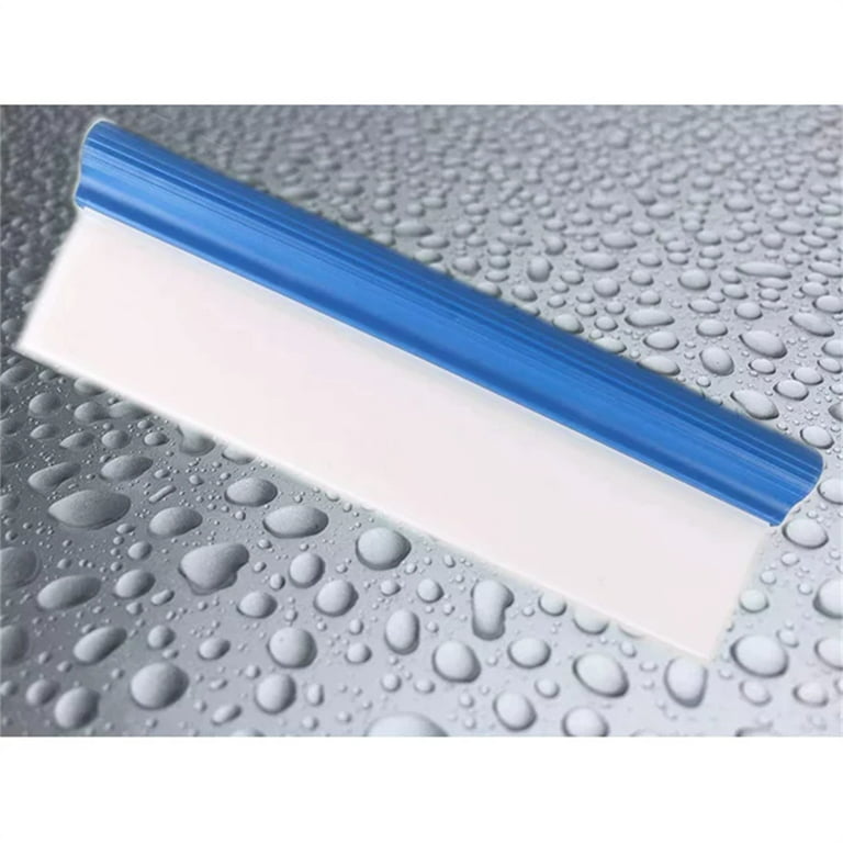 Nogis 12 inch Car Squeegee Water Blade Car Cleaning Water Squeegee Blades Super Flexible T-Bar Silicone Squeegee, Size: 12 x 2.3, Blue