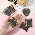 thumbnail image 4 of 6Pcs 6 Styles Mini Heart Picture Frames Tiny oto Frames Alloy Assorted Colorful Rectangle Vintage Retro Small Metal Pictures Stands, 4 of 9