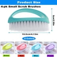 thumbnail image 2 of ACDANC Small Scrub Brush for Cleaning - 4 Pack Scrubbing Brushes with Stiff Nylon Bristles Heavy Duty Cleaning Brush Multi-Purpose Scrub Brushes for Household Cleaning-Small Size, 2 of 7