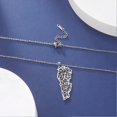 thumbnail image 5 of Lebanon Hollow Out Design Map Necklace for Women Men Liban Islam Letter Stainless Steel Necklaces Jewelry Birthday Party Gift, 5 of 5