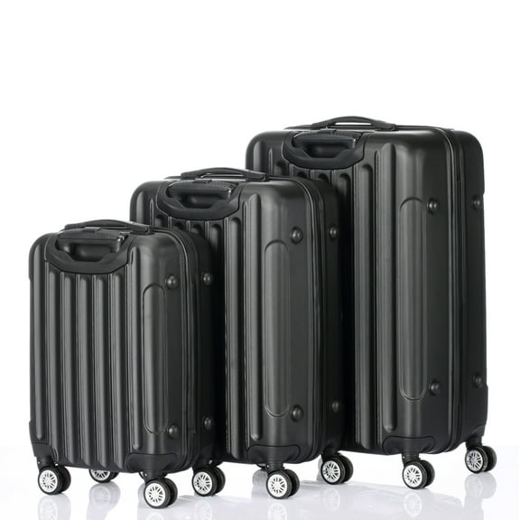 YYAo Luggage Set, Suitcase Set, Travel Luggage,3-In-1 Multifunctional Large Capacity Traveling Storage Suitcase Black