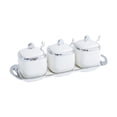 thumbnail image 3 of Abbracc Ceramic Spice Jars Kitchen Organizer Elegant Kitchen Spice Pot for Household, 3 of 9