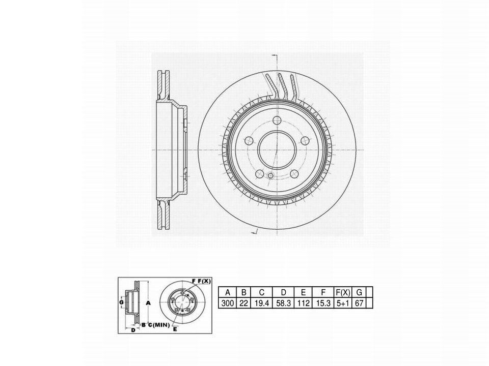 Winstop Brake Rotor, Rear WS245360, Mercedes-Benz S350 2012