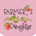 thumbnail image 4 of Inktastic Farmer's Daughter Vine with Strawberries Girls Baby Bib, 4 of 4