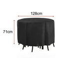 thumbnail image 1 of Mosiee Round Patio Bar Height Table And Chair Cover,Outdoor Round Patio Table Cover, 1 of 9