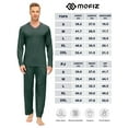 thumbnail image 5 of MoFiz Men's Bamboo Pajamas Set Long Sleeve V-Neck Top and Pants with Pockets Loungewear 2-Piece for Men, 5 of 6