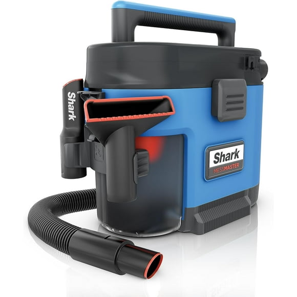 Shark VS100C MessMaster Portable Wet/Dry Vacuum, 1 Gallon Capacity, Corded, Handheld, Perfect for Pets & Cars, Self-Cleaning, Ultra-Powerful Suction, Blue (Canadian Edition) Open Box