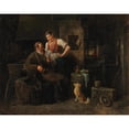 thumbnail image 3 of Friedrich Friedländer 18x15 Black Modern Framed Museum Art Print Titled - In the Smithy, 3 of 5