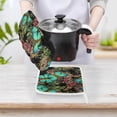 thumbnail image 4 of Green Butterfly Oven Gloves And Pots Stand Set Oven Gloves And Pot Racks Pot Racks And Oven Gloves Set, 4 of 9