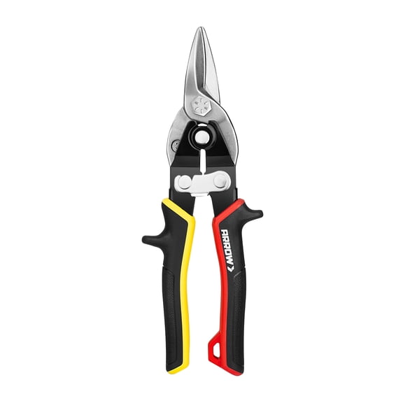 Arrow 8" Aviation Snips - Straight Cut, Force-saving
