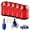 5pcs Red, variant on Screwdriver Head Magnetic Ring, 2027 Upgraded Magnetizer Screw Removable Household Tool Magnetic Screw holder Universal Magnetizer for Hex Screwdrivers & Power Bits